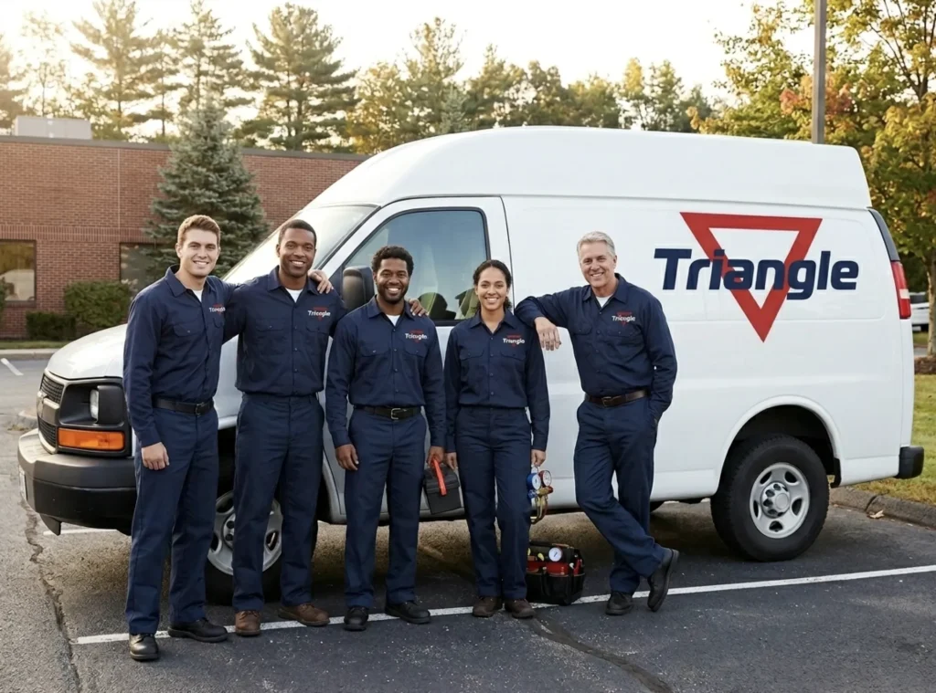 Triangle Mechanical service truck