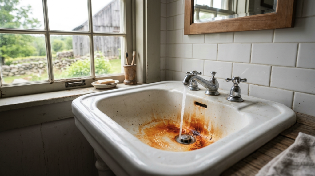 Well Water in Westport, Rehoboth, or Tiverton? What Those Orange Stains Are Telling You