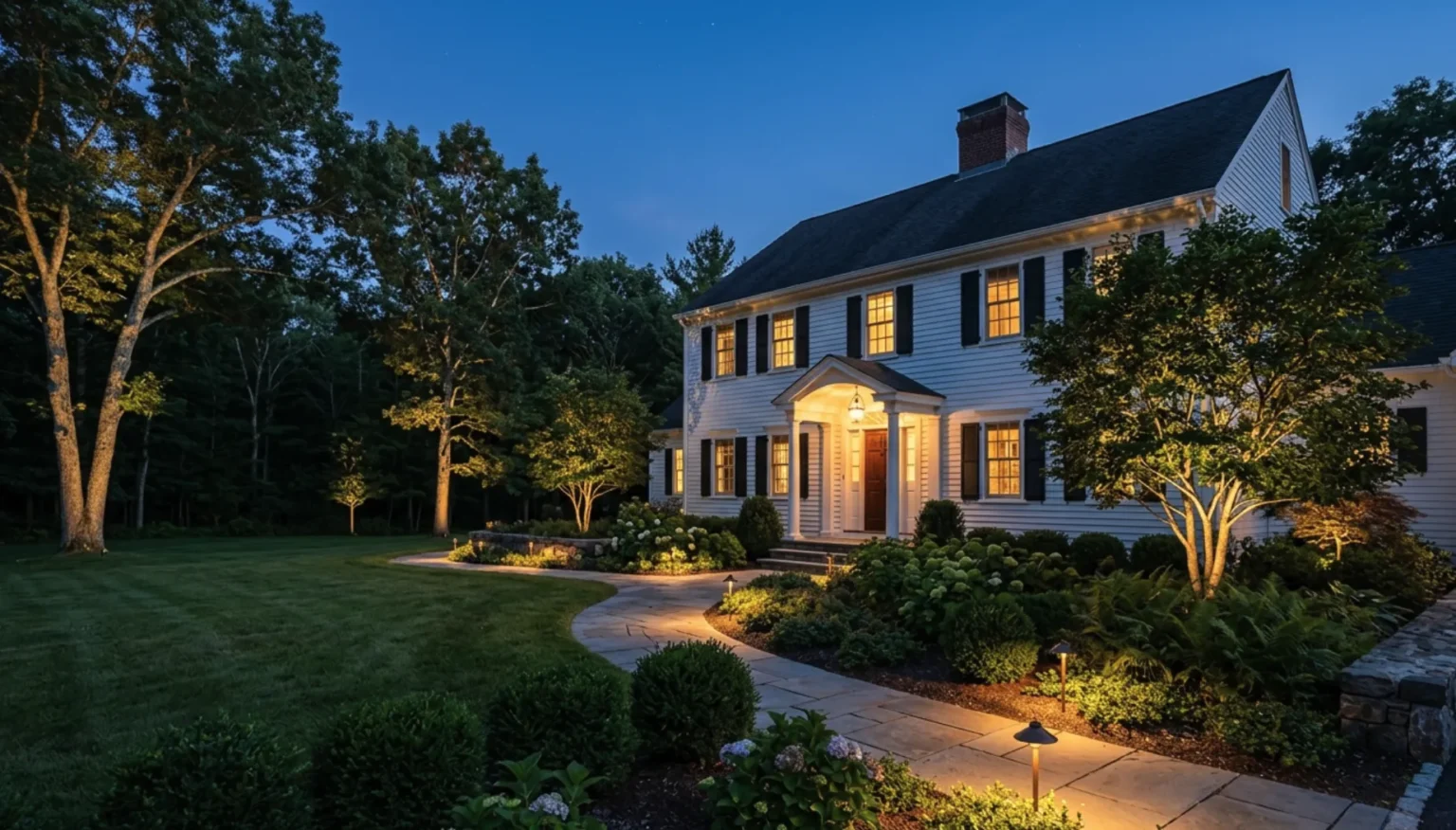 Outdoor and Landscape Lighting in Southeastern MA - Triangle Mechanical