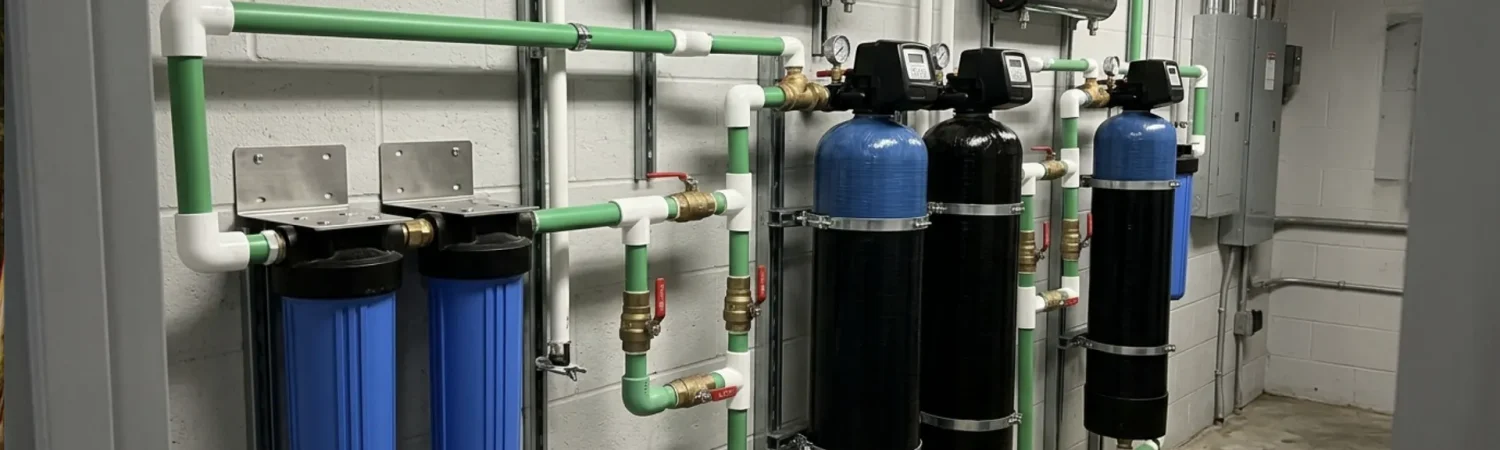 Whole-house water filtration and treatment system